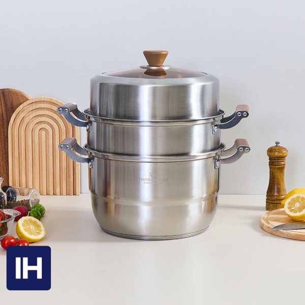 [영국 토마스 풀] 2in1 IH 3단 찜기 26cm